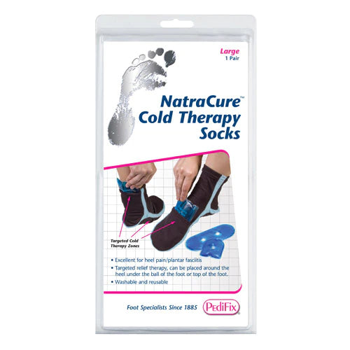 NatraCure Plantar Fasciitis Hot and Cold Therapy Socks Large and X-Large