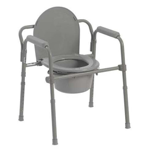 Drive Medical Commode Folding Steel 3-in-1, Case of 4