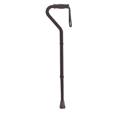 Medline Bariatric Heavy Duty Offset Cane Alum Adjusts from 37 - 46 Inches Tall