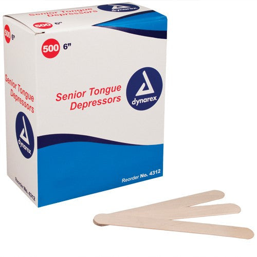 McKesson Tongue Depressors-Regular 6 Non-Sterile Box of 500