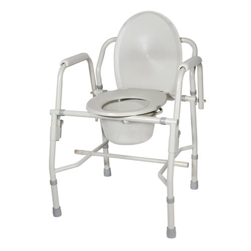 Drive Medical Drop Arm Commode Deluxe, Knock Down Steel
