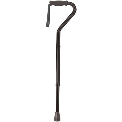 Medline Bariatric Heavy Duty Offset Cane Alum Adjusts from 37 - 46 Inches Tall