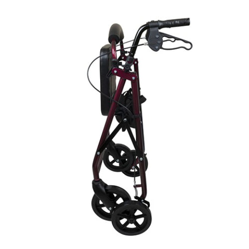 ProBasics Deluxe Aluminum Rollator with 8 Inch, Burgundy