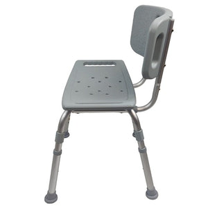 Blue Jay Perfect Aluminum Shower Chair with Back, Adjustable Seat Height and 300 lbs Capacity Hover