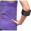 Aircast Armband for Elbow Support with Inelastic Band and Targeted Forearm Compression, Fits 8 to 14 Inches, Black