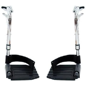 Healthline Swing-Away Elevating Legrests for Standard Wheelchairs, Adjustable Support, Pair