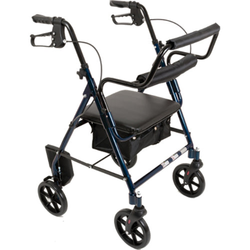 Combination Blue Rollator & Transport Wheelchair, 2 pack