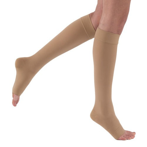 Jobst Relief Petite 20-30 mmHg, Knee High, Open Toe, Beige
