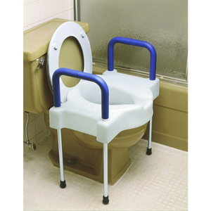 SP Ableware Extra Wide Tall-Ette Elevated Toilet Seat With Legs, Aluminum Hover