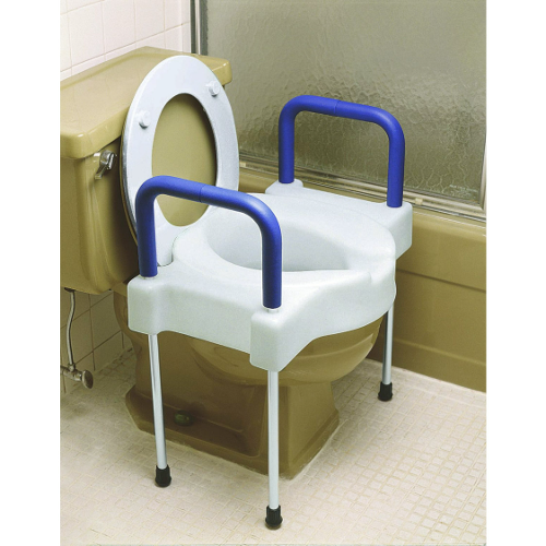Ableware Extra Wide Tall-Ette Elevated Toilet Seat With Legs, Aluminum