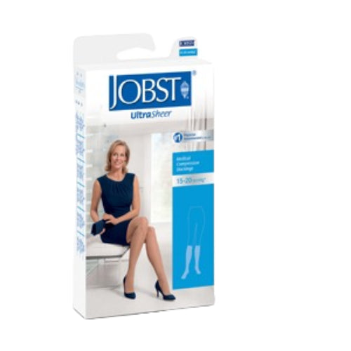 Jobst Ultrasheer 15-20mmHg Knee-High Closed Toe, Natural, X-Large