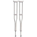 Standard Push Button Aluminum Adjustable Crutch pair, Tall