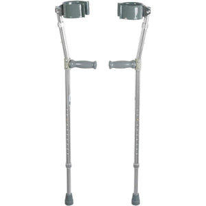 Drive Medical Forearm Crutches, Adult, Adjustable 21 - 30 Inches, Ergonomic Arm Cuffs