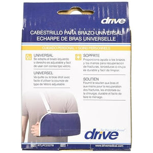 Drive Medical Arm Sling, Universal Size, Navy Blue, Adjustable Envelope Style Design Hover