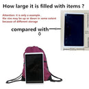 Aiditex Drawstring Backpack with Adjustable Straps and Large Imprint Area, Burgundy