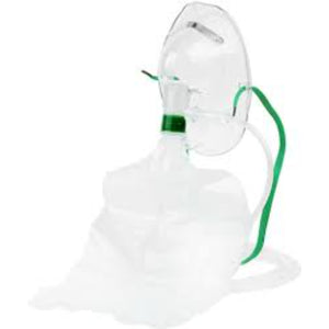 Medline Pediatric Non-Rebreathing Oxygen Mask Fits Under Chin with Adjustable Nose Clip, Each Hover