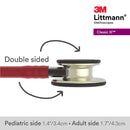 3M Littmann Cardiology IV Diagnostic Stethoscope, Champagne Finish Chestpiece with Burgundy Tube