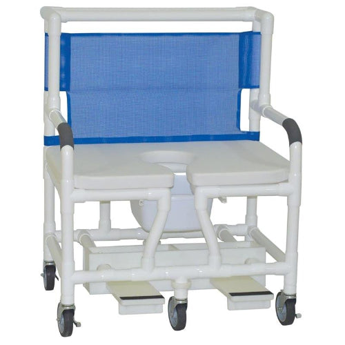 MJM International Bariatric Shower Commode Chair with Seat