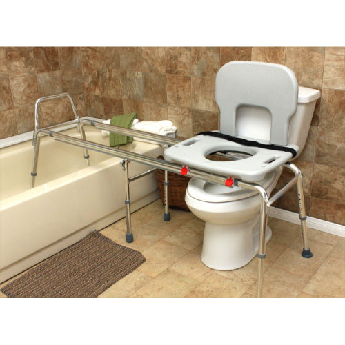 Eagle Health Supplies Toilet-to-Tub Sliding Transfer Bench, Long