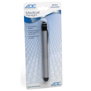 ADC MetaLite Penlight, Reusable Medical Light with Pocket Clip – Brushed Aluminum