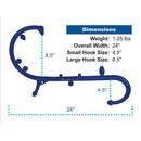 Blue Jay Complete Relief Trigger Point Self-Massager, S-Shaped for Deep Tissue Muscle Therapy