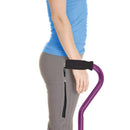 Blue Jay Offset Cane with Foam Handle, Adjustable Height 30 – 39 Inches and 300 lbs Capacity