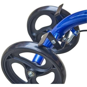 Blue Jay Steerable Folding Knee Walker Scooter with Brakes for Leg Injury and Mobility Support Hover