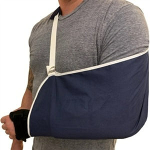 Blue Jay Universal Arm Sling, Adjustable with Shoulder Comfort Pad for Injury Support, Blue