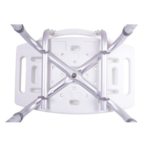 ProBasics Shower Chair with Back, Height Adjustable Legs, Non-Slip Feet, 300 lbs Capacity Hover