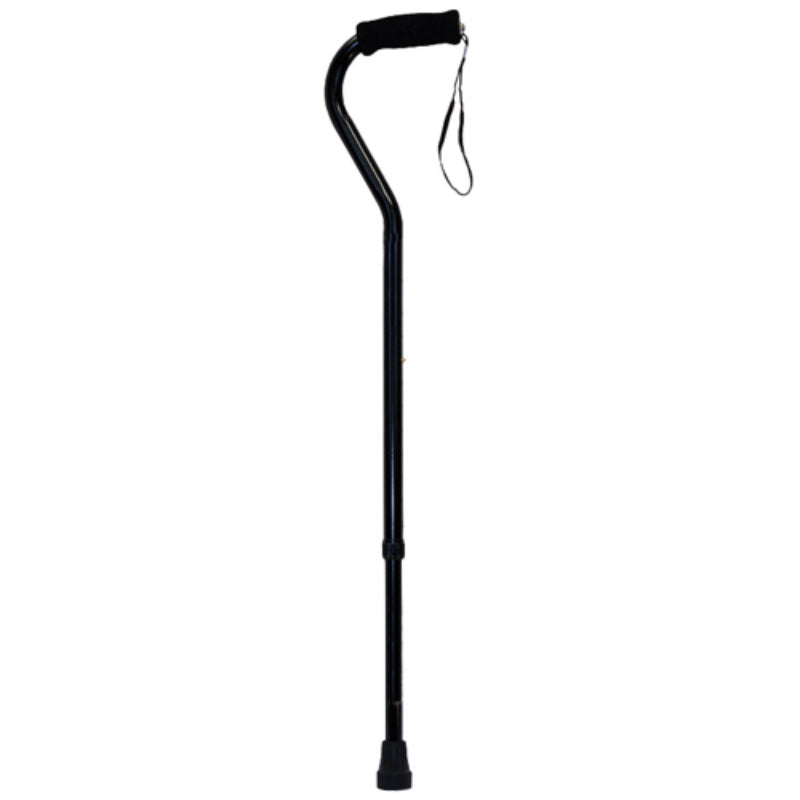 Black ProBasics offset cane with strap
