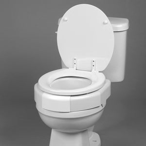 SP Ableware Elevated Toilet Seat, Secure Bolt Attachment, Bariatric 600 Lbs Capacity Hover