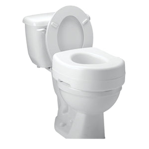 Carex Elevated Toilet Seat, Secure Fit, 5 Inches Height