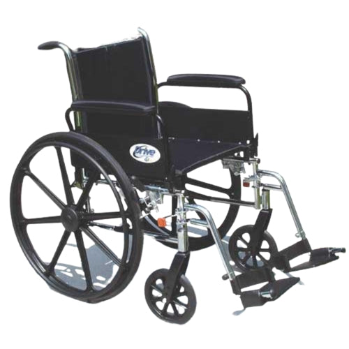Drive Medical Cruiser III Light Weight Wheelchair with Flip Back Removable Arms, 16 Inch