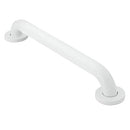 White 24 inch Moen grab bar with SecureMount for bathroom safety. Moovkart