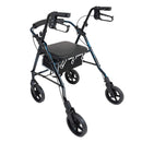 ProBasics Deluxe Aluminum Rollator, Blue Flame with 8 Inches Wheels