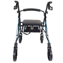 ProBasics Deluxe Aluminum Rollator, Blue Flame with 8 Inches Wheels