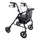 ProBasics Deluxe Aluminum Rollator, Blue Flame with 8 Inches Wheels