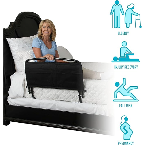Stander Safety Bed Rail and Pouch 30 inches