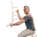 Stander Curve Grab Bar, Pivoting Wall-Mounted Ladder Support, 32.5 Inch Length, 300 lbs Capacity