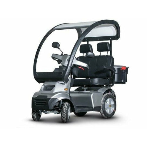 Afikim Afiscooter S4 Touring AT Duo 4 Wheel Electric Mobility Scooter with Canopy