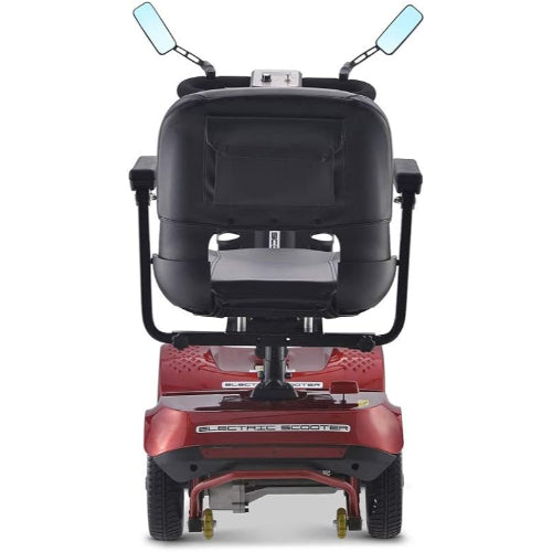 Afikim 4-Wheel Heavy Duty Long Range Travel Scooter, Red, 18-Inch Seat