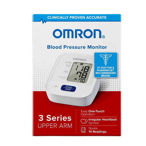 Omron 3 Series Upper Arm Digital Blood Pressure Monitor, 2 Each