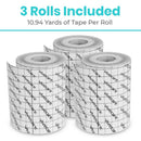 Vive Health Soft Cloth Surgical Tape, 3 Rolls, Breathable and Latex Free2 Inch x 10 Yards White