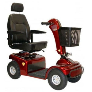 Shoprider Sprinter XL4 Heavy Duty Mobility Scooter, 4-Wheel and 350 lbs Capacity, Burgundy Hover