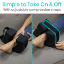 Vive Health Foot Elevation Pillow for Leg and Foot Pain Relief, Black