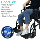 Vive Health Foot Elevation Pillow for Leg and Foot Pain Relief, Black