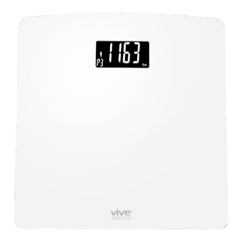 Vive Health Digital Scale Compatible With Smart Devices, White