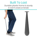 Vive Health Shoe Horn with Sock Remover, Oval Grip for Easy Shoe Access and Comfort, Large 24 Inches