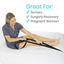 Vive Health Bed Ladder, Adjustable Buckle Strap with Non-Slip Foam Grips for Safe Mobility Assistance