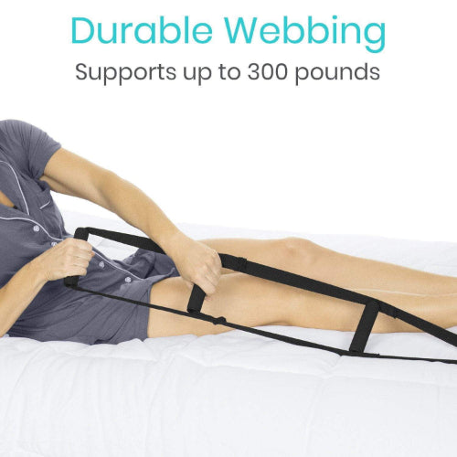Vive Health Bed Ladder, Adjustable Buckle Strap, Foam Grips